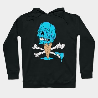 Melting Ice-Cream Screaming Skull Hoodie